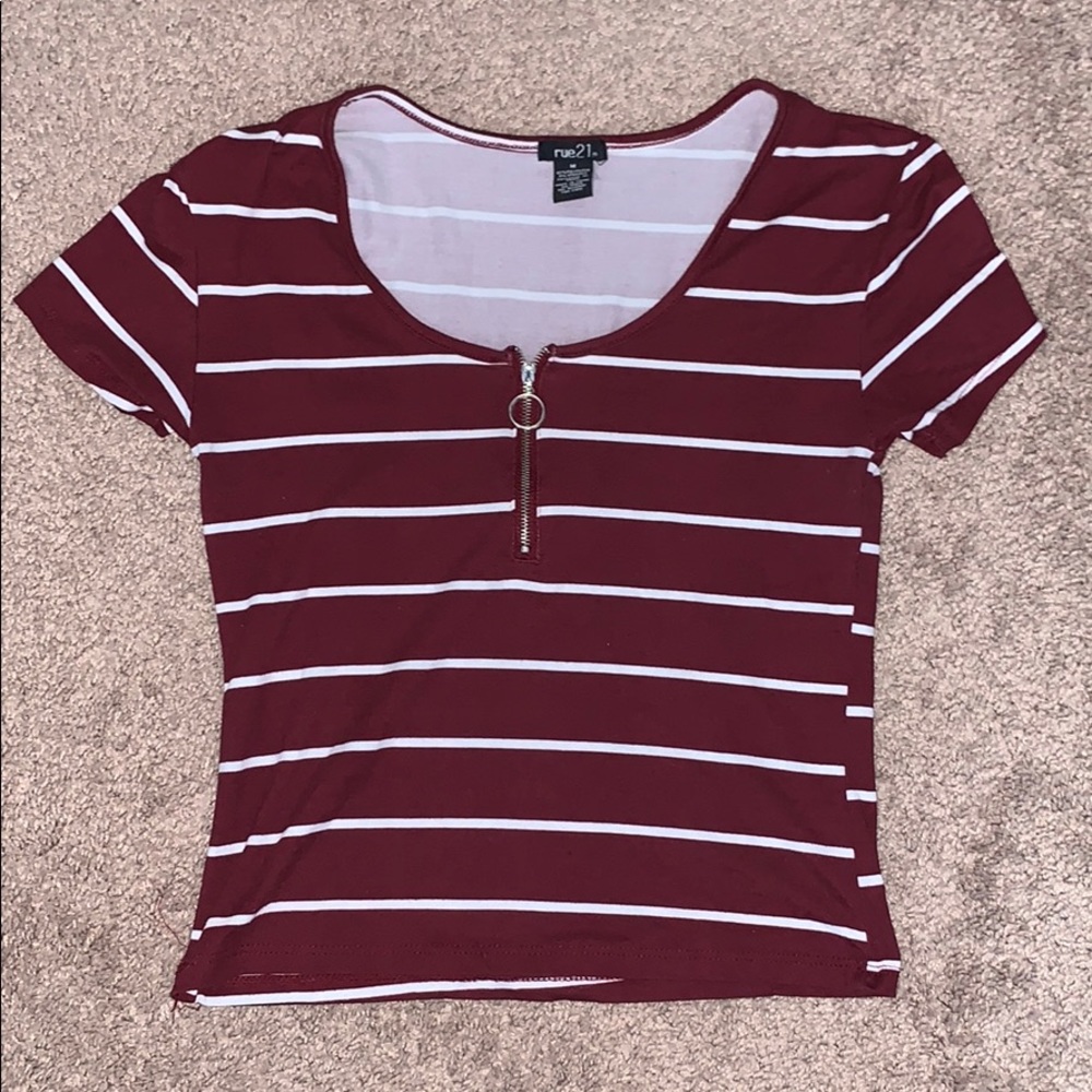 Striped Cropped Top